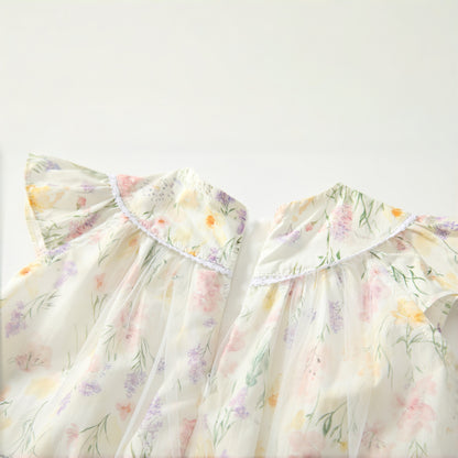 Printed Tulle Dress Girl