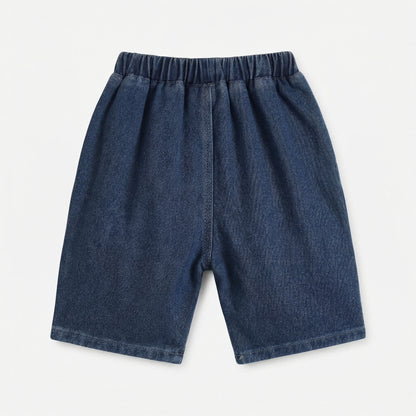 Oval Pocket Denim Shorts Denim Boy