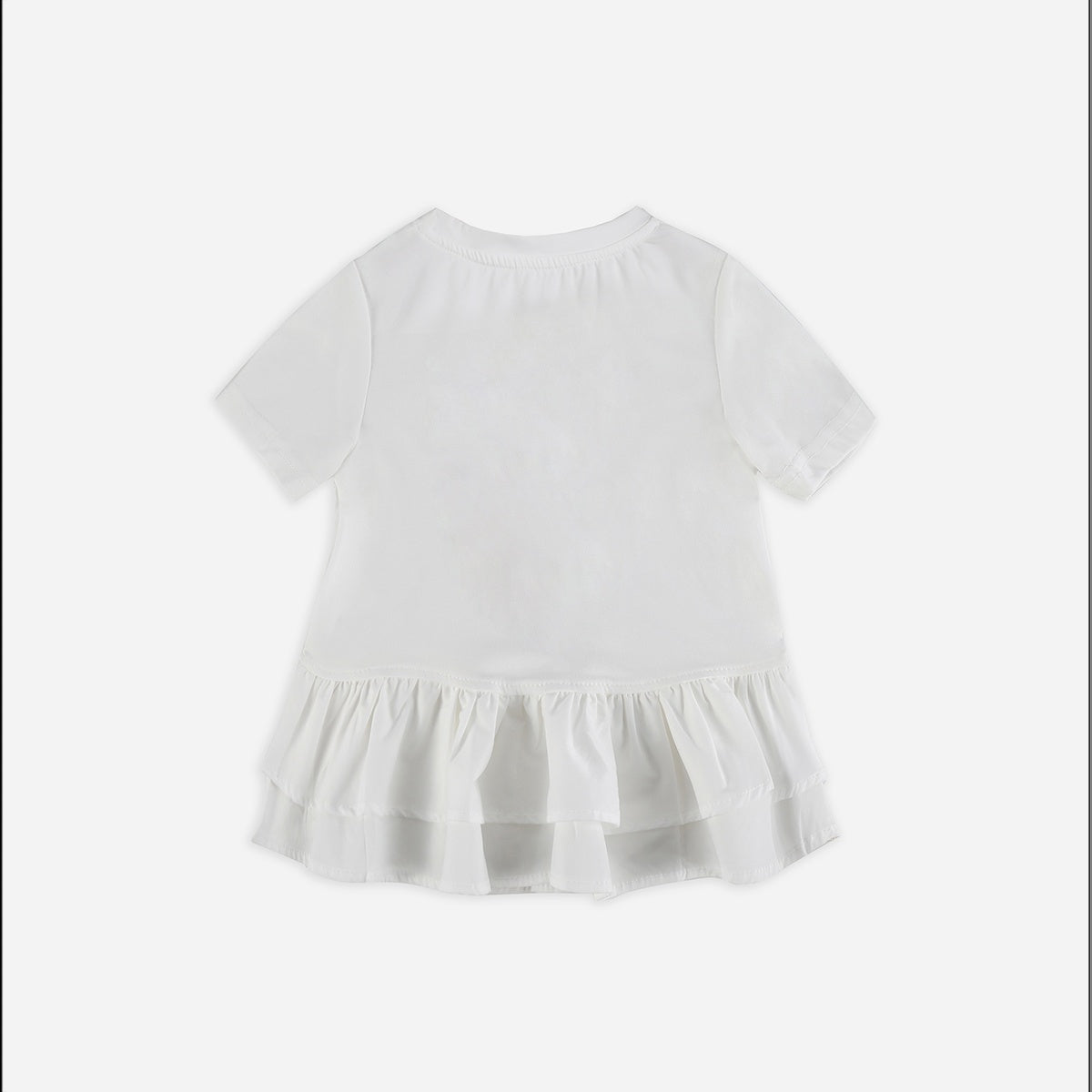 Ribbon T-shirt Polka Dot Suit Girl