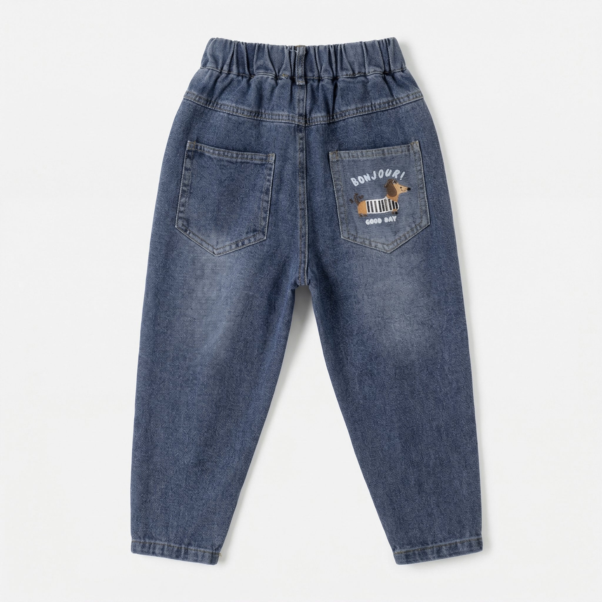 Cartoon Washed Denim Denim Boy