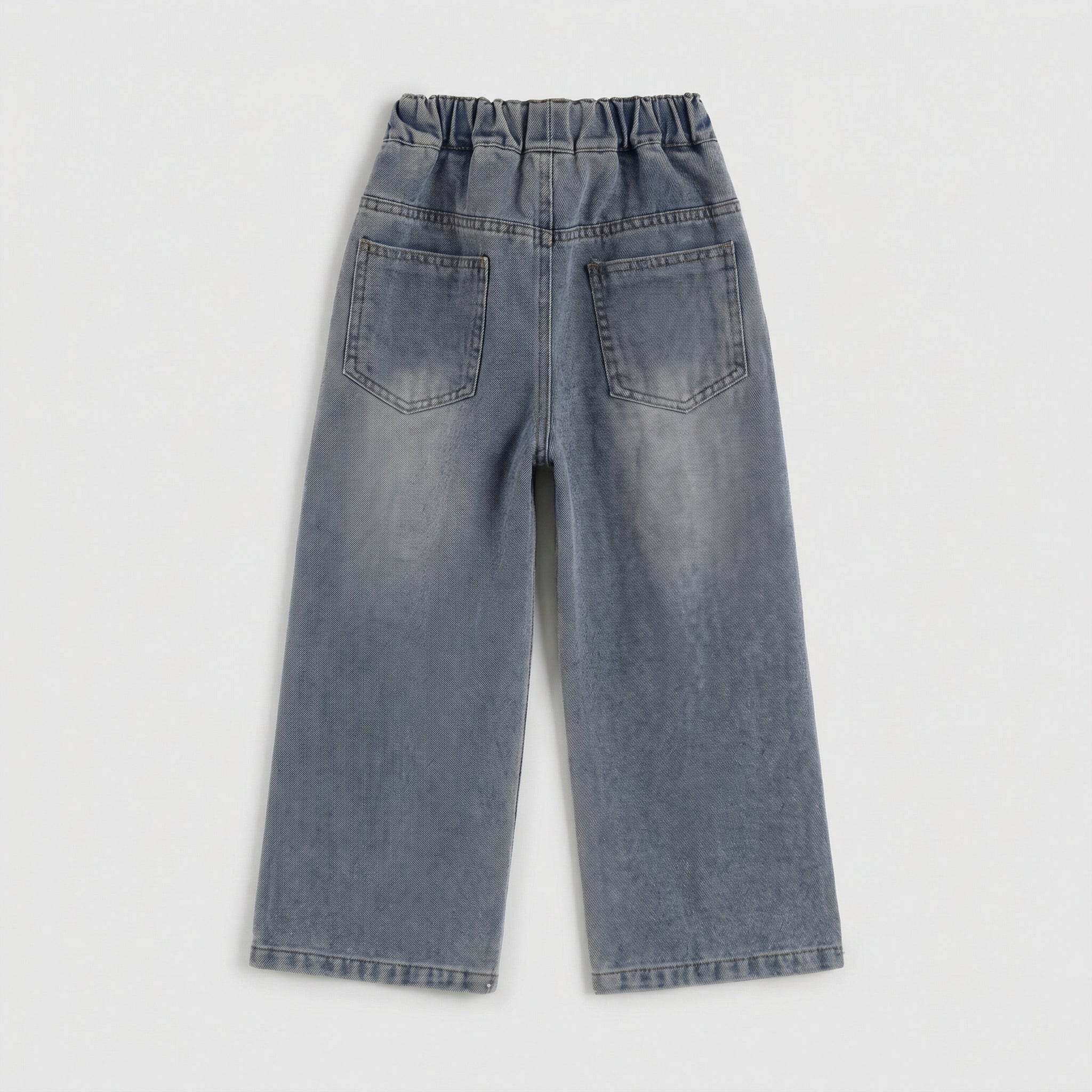 Embroidered Bow Denim Denim Girl