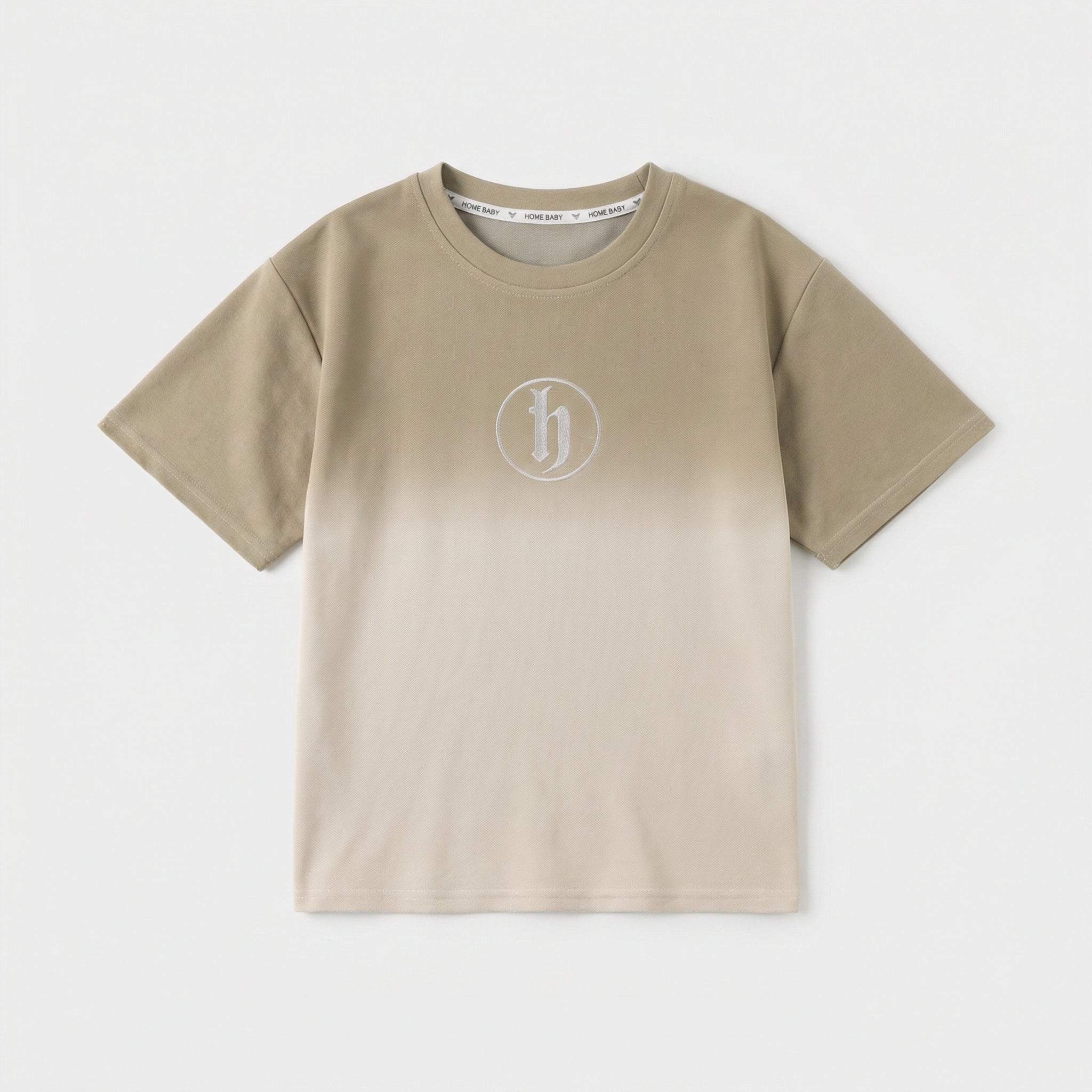 Gradient H Logo Print T-shirt Suit Boy