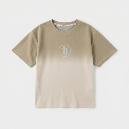 Gradient H Logo Print T-shirt Suit Boy