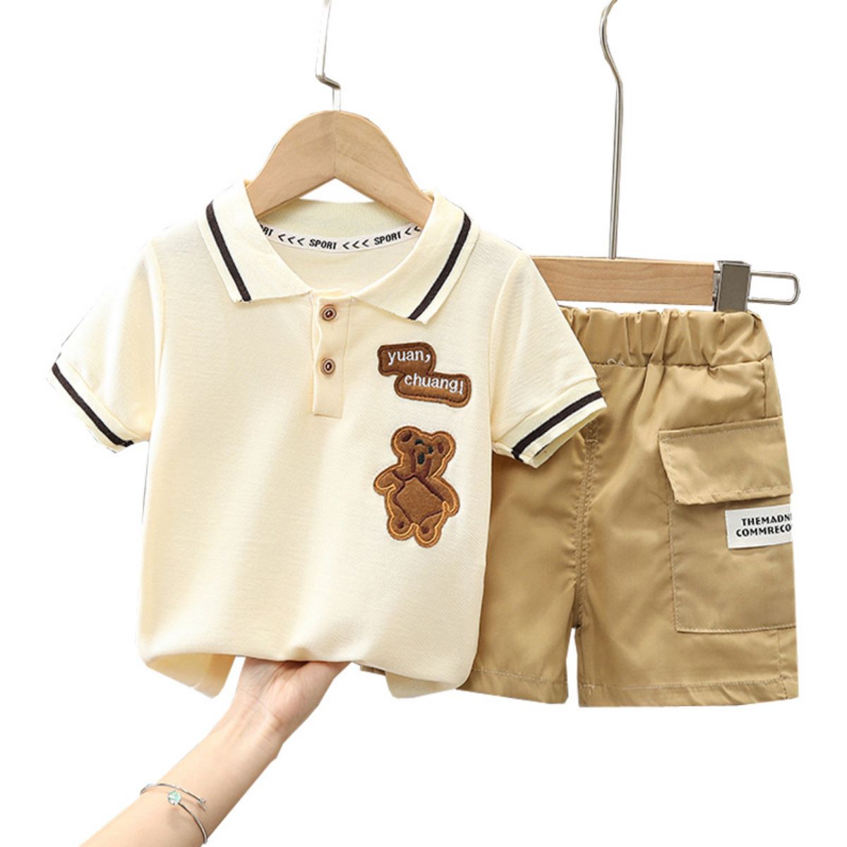 Boys summer clothes children's short-sleeved suits summer new style children's boys fashion two-piece suits trendy