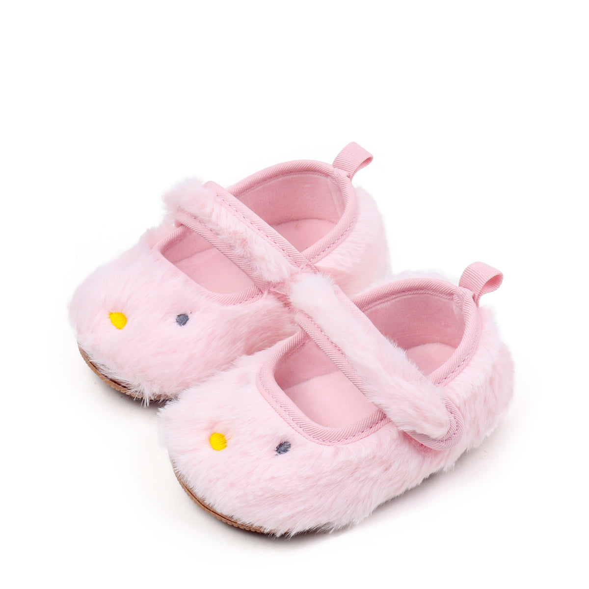 Baby Princess Shoes Plush Non-slip Soft Rubber Sole