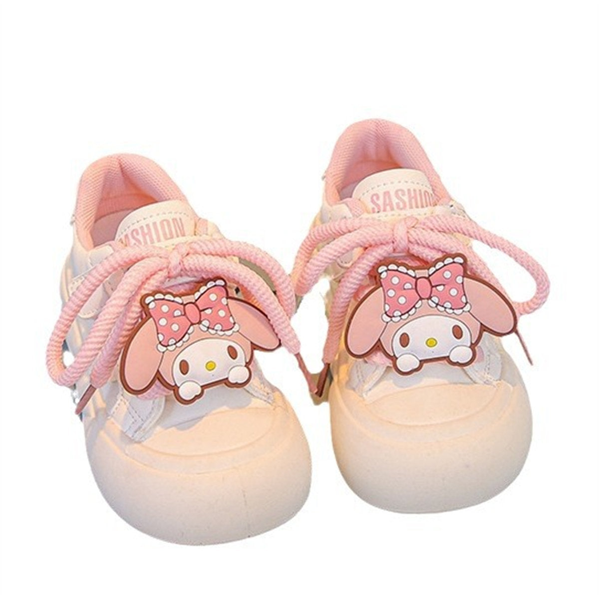 Sanrio cute casual style soft sole lightweight low-top canvas shoes for middle and large children's girls spring and autumn