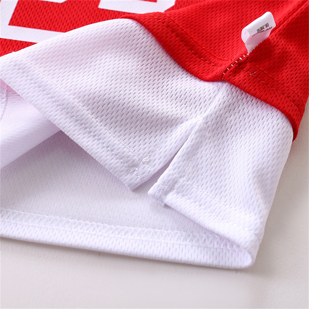 New summer children's sports short-sleeved basketball uniforms set fake two-piece boys' jerseys girls' clothing