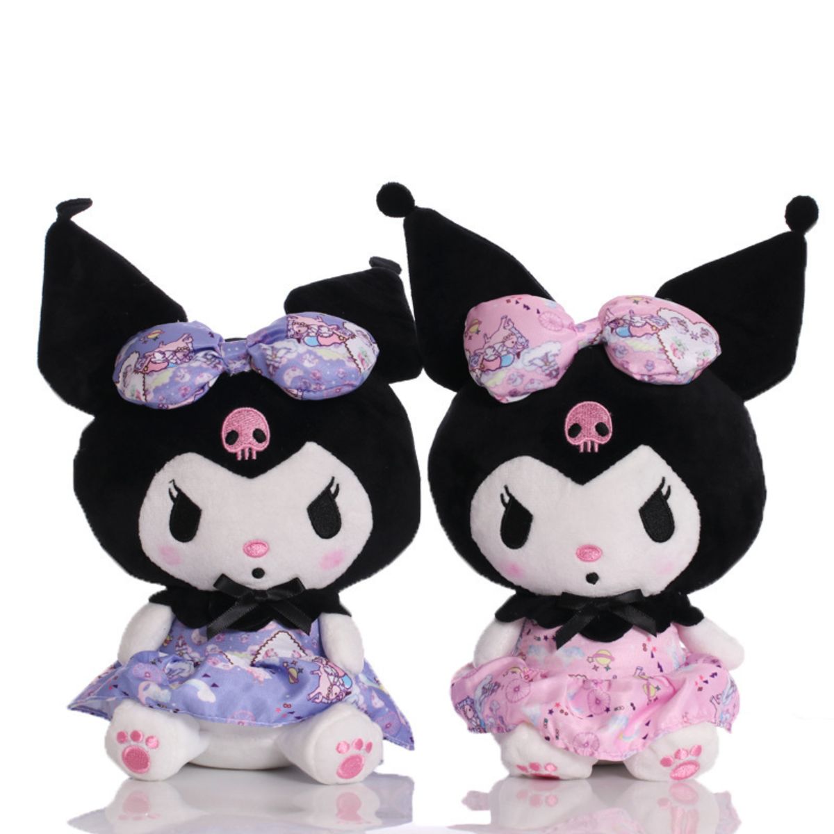 Cute 2D Sanrio Kuromi Plush Toy