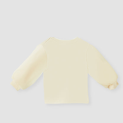 12M–4Y Loose-Sleeve Embroidered Top