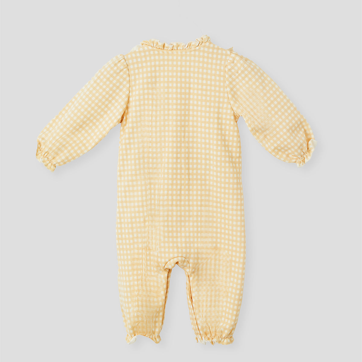 0-12 Months Plaid Fleece Romper