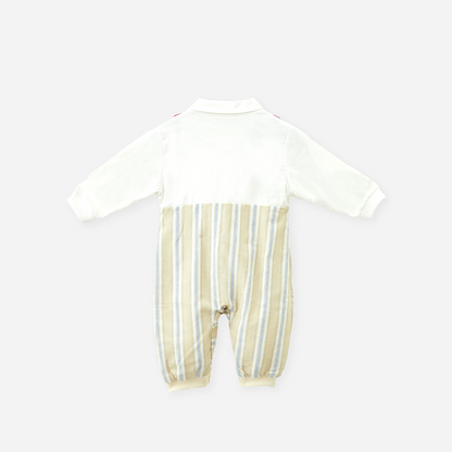 0-12 Months Cotton Suspender Romper