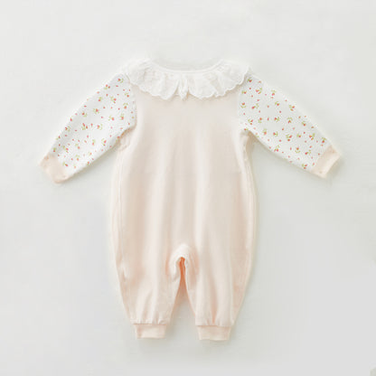 0-18 Months Cotton Faux Two-Piece Romper