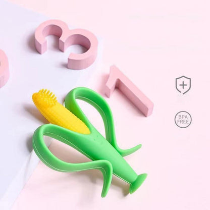 Silicone Baby Corn Teether Toothbrush