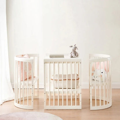 Hibobi Convertible Round Baby Cot