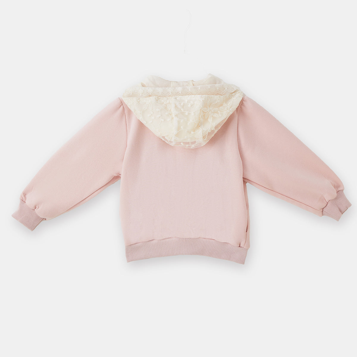 4-10 Years Lace Layered Sweatshirt Set