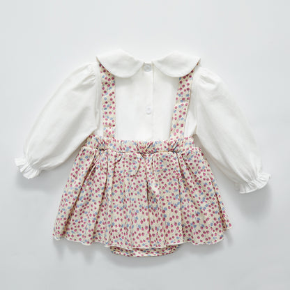 0-18 Months Cotton Lace Polka Dress