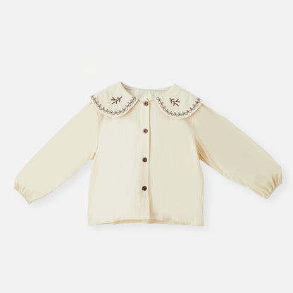 1–7 Years Embroidered Collared Shirt Set