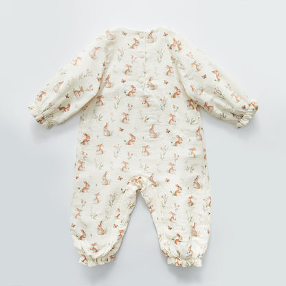 3-18 Months Cotton Bunny Romper