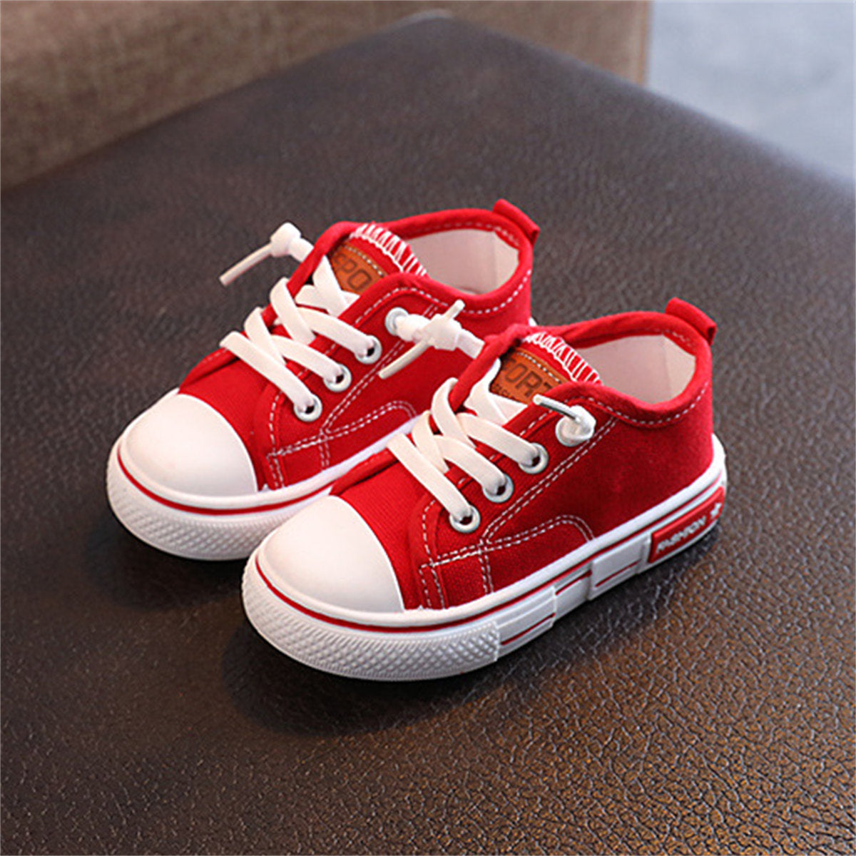 Children's and boys' spring and autumn simple casual non-slip lightweight low-top canvas shoes