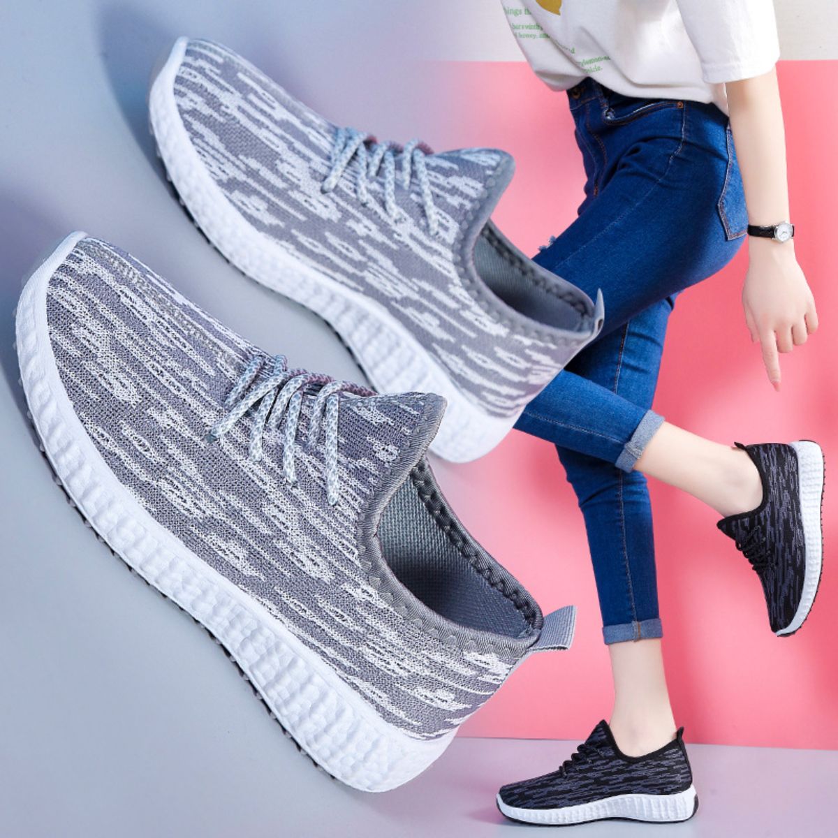 Coconut shoes spring and autumn new trend sports shoes women's casual shoes cloth shoes board shoes