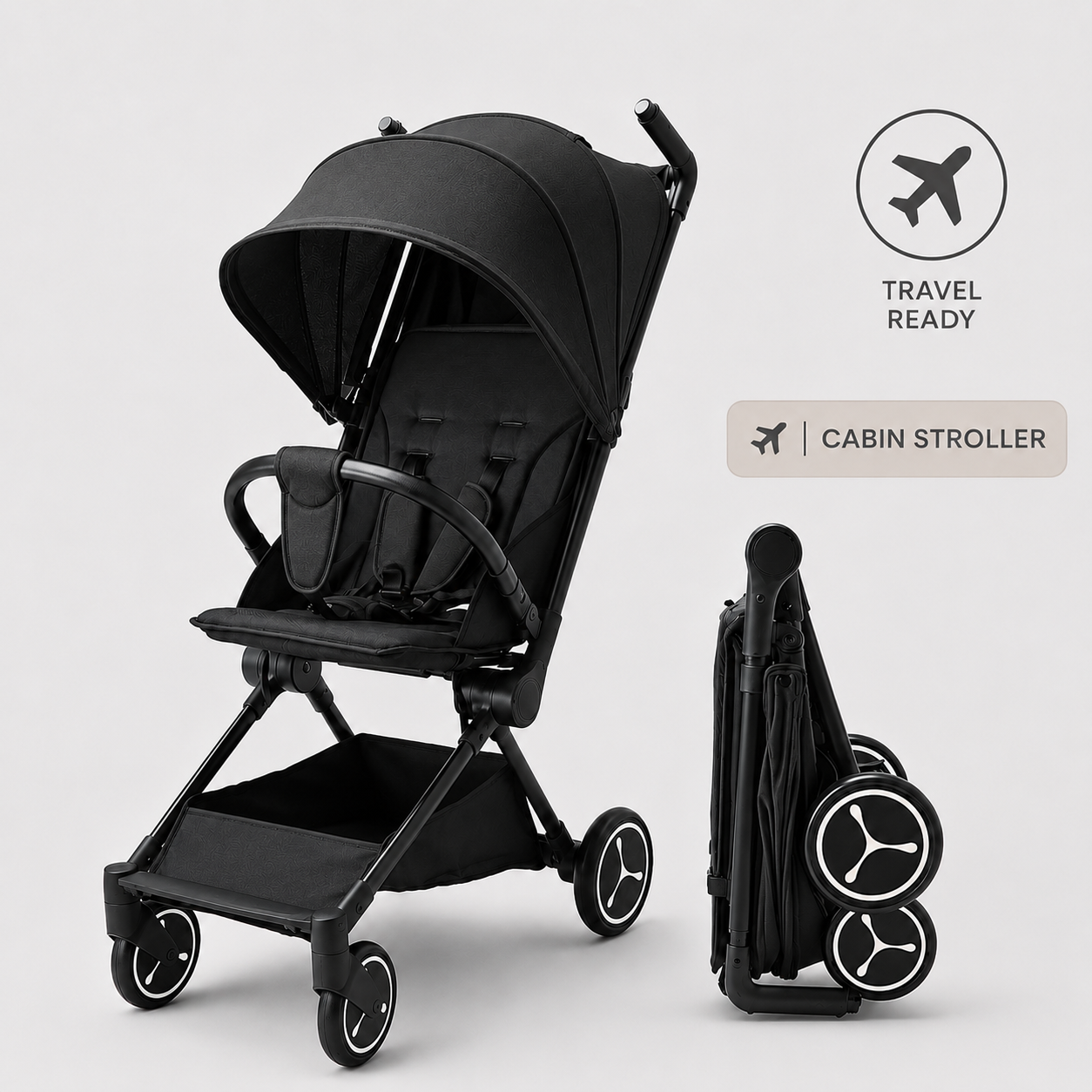 Ominii Cabin Lightweight Travel Stroller – 5.5kg Compact Fold