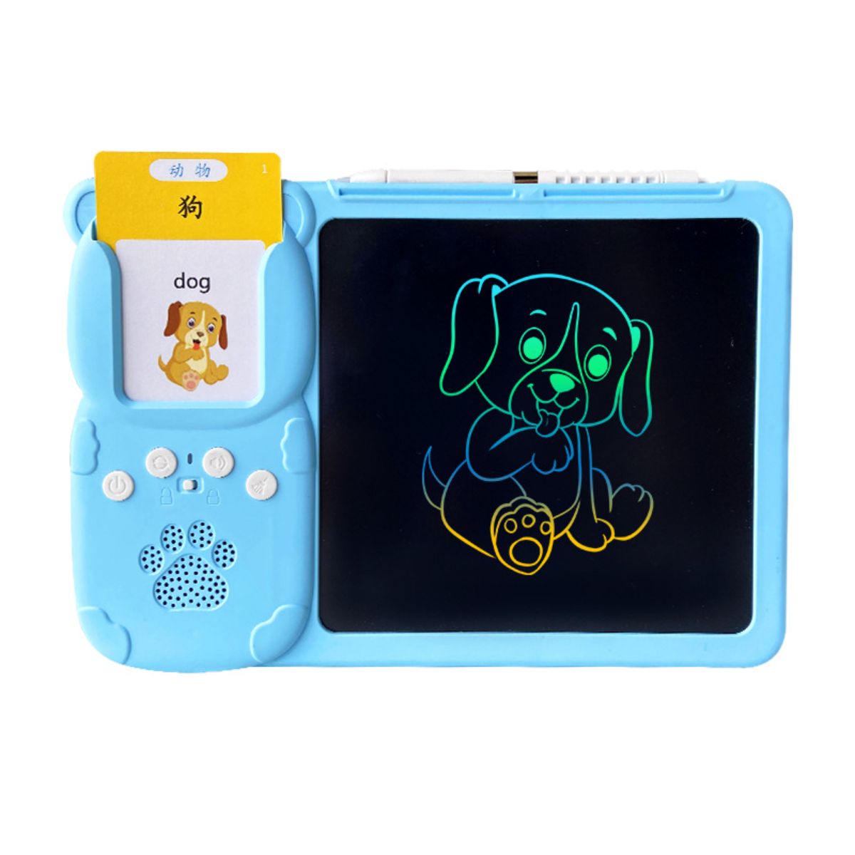 Children's LCD handwriting board card drawing machine card insertion graffiti drawing board puzzle all-in-one machine