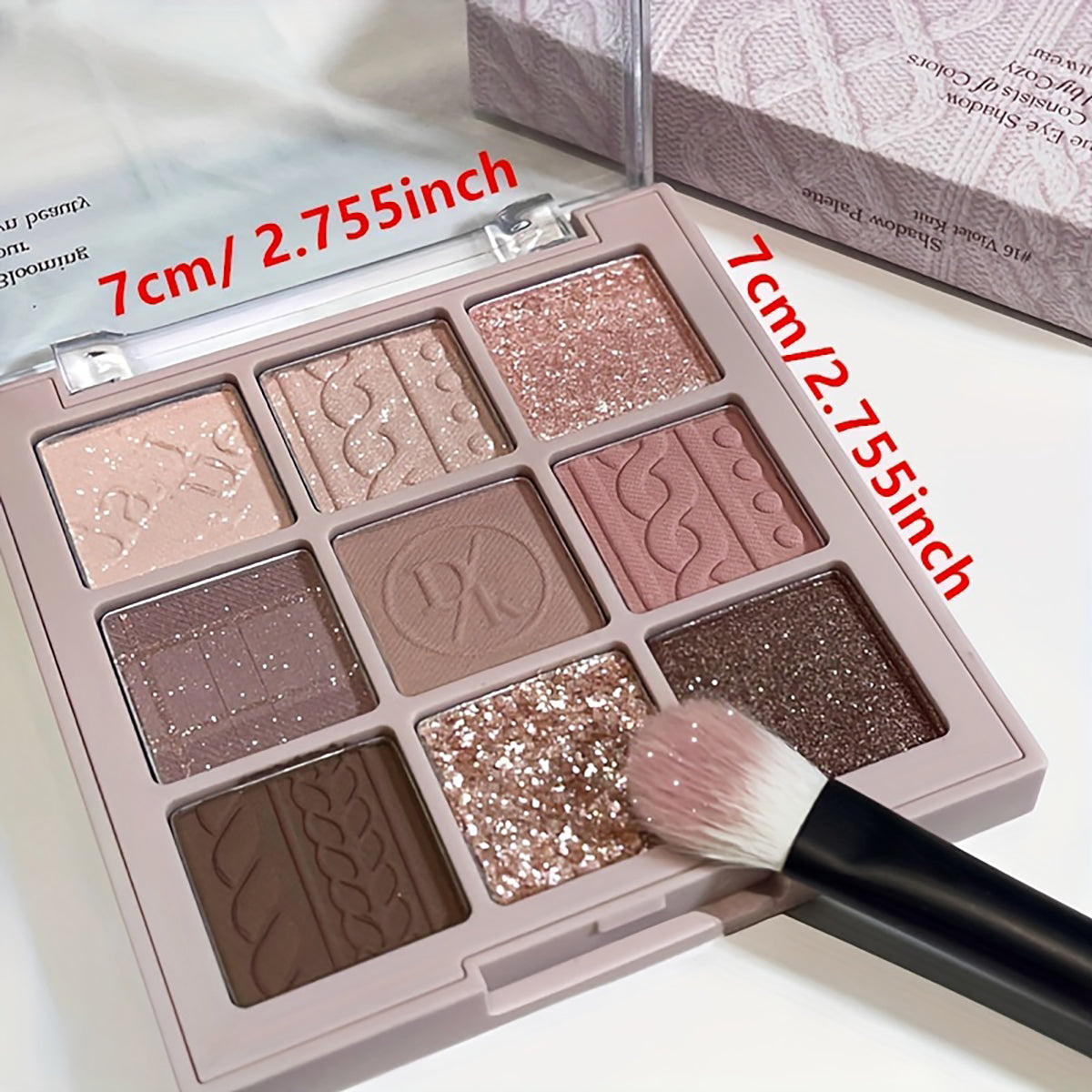 Milk tea palette pearlescent matte nine-square makeup palette eyeshadow