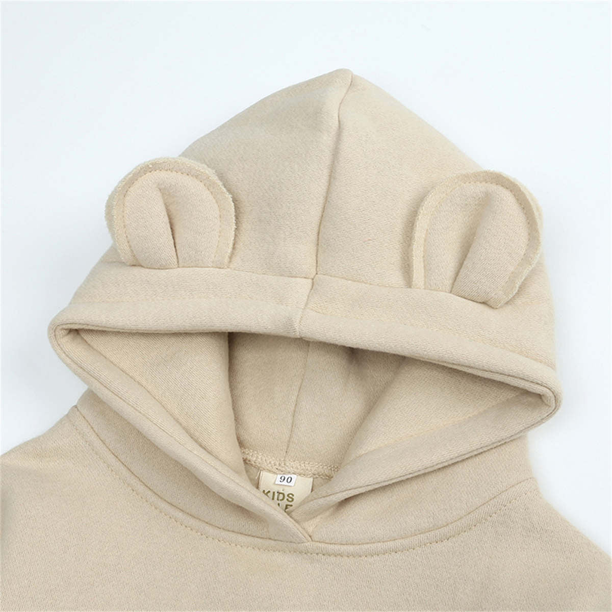 Children&#39;s spring, autumn and winter bear ears hooded fleece sweatshirt