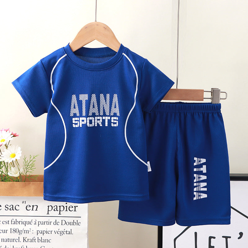 New children's ball uniform suit short-sleeved shorts quick-drying clothes boys' sports suit ball uniform