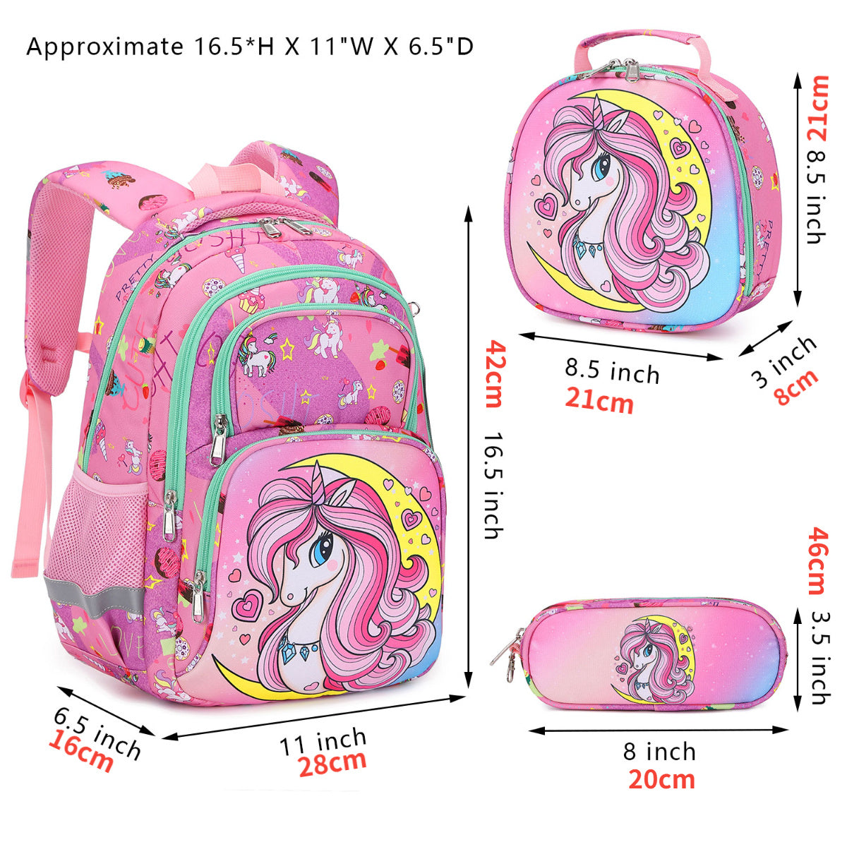 Elementary School Children's Schoolbag Three Sets of Dinosaur Schoolbag Spine Protection Decompression