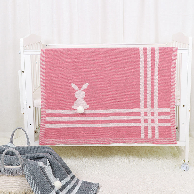 Rabbit Shape Baby Knitted Blanket