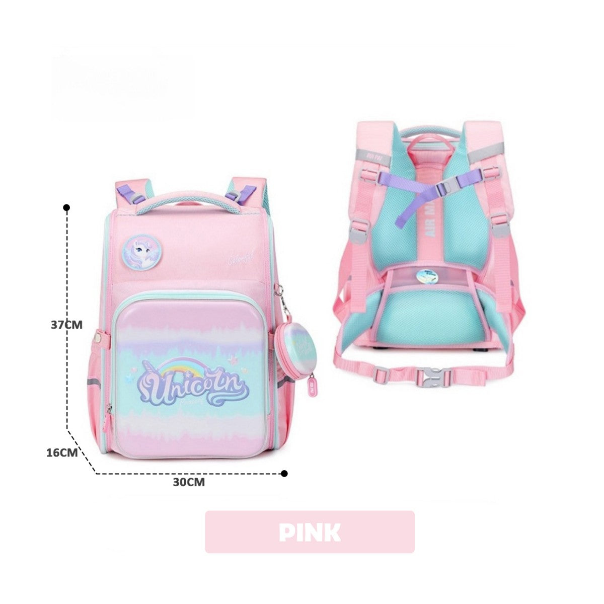 Elastic Stress-Relief Back-Protection Backpack