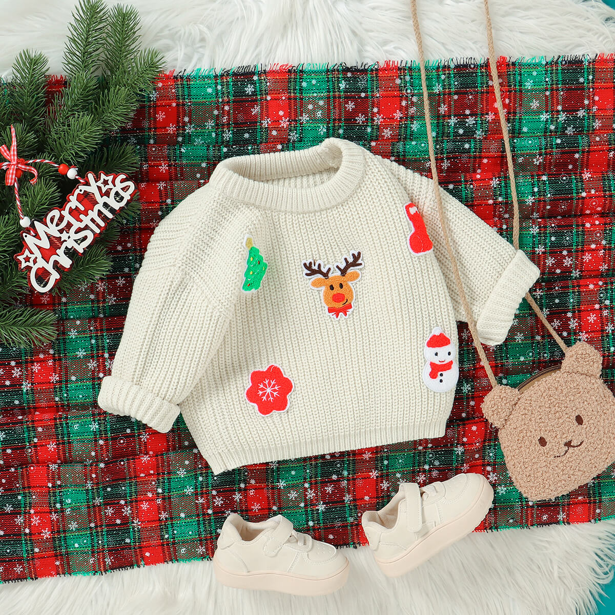 Baby Knitted Christmas Top Pullover Sweater