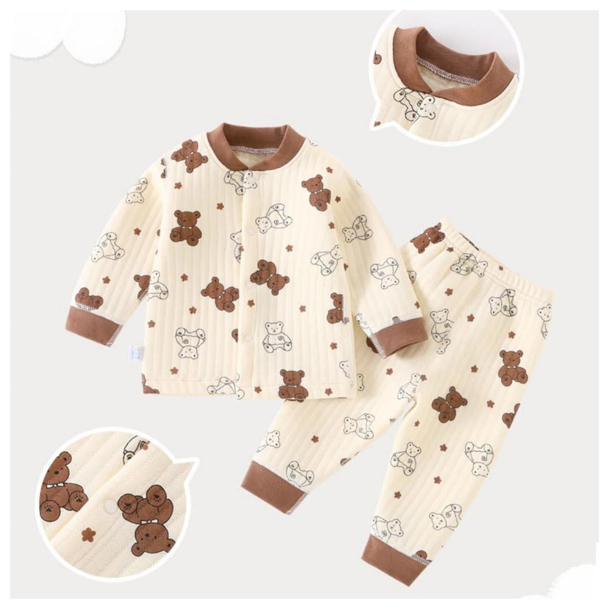 Baby Autumn and Winter Split Cotton Sandwich Set