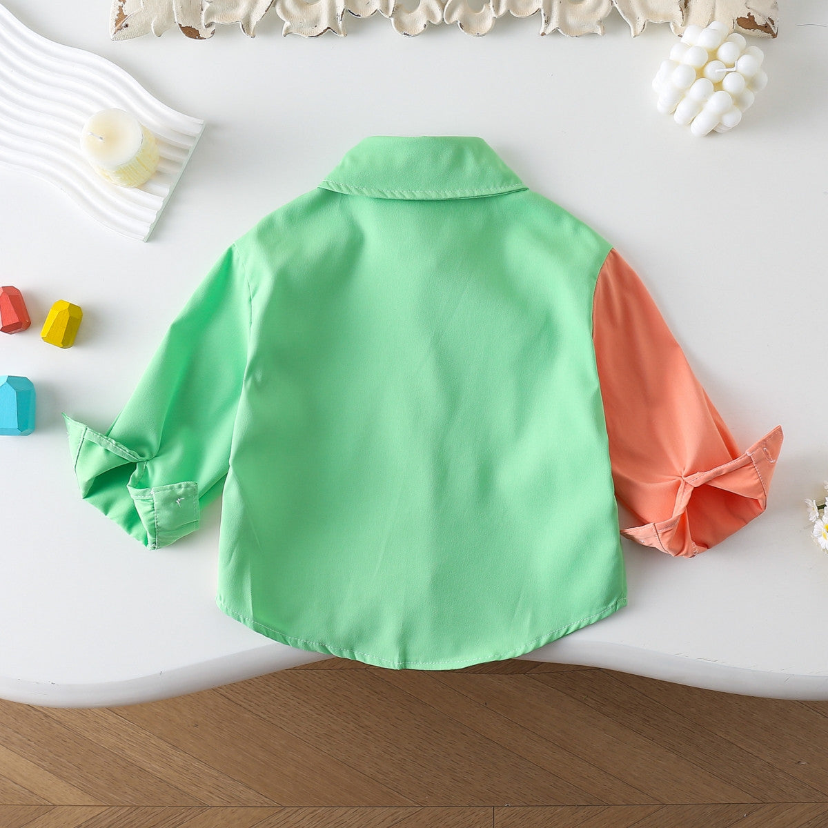 Autumn long-sleeved loose shirt for small and medium-sized children and girls