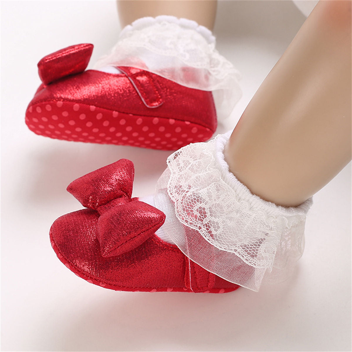 Baby Girls Autumn Cute Bow Leather Shoes