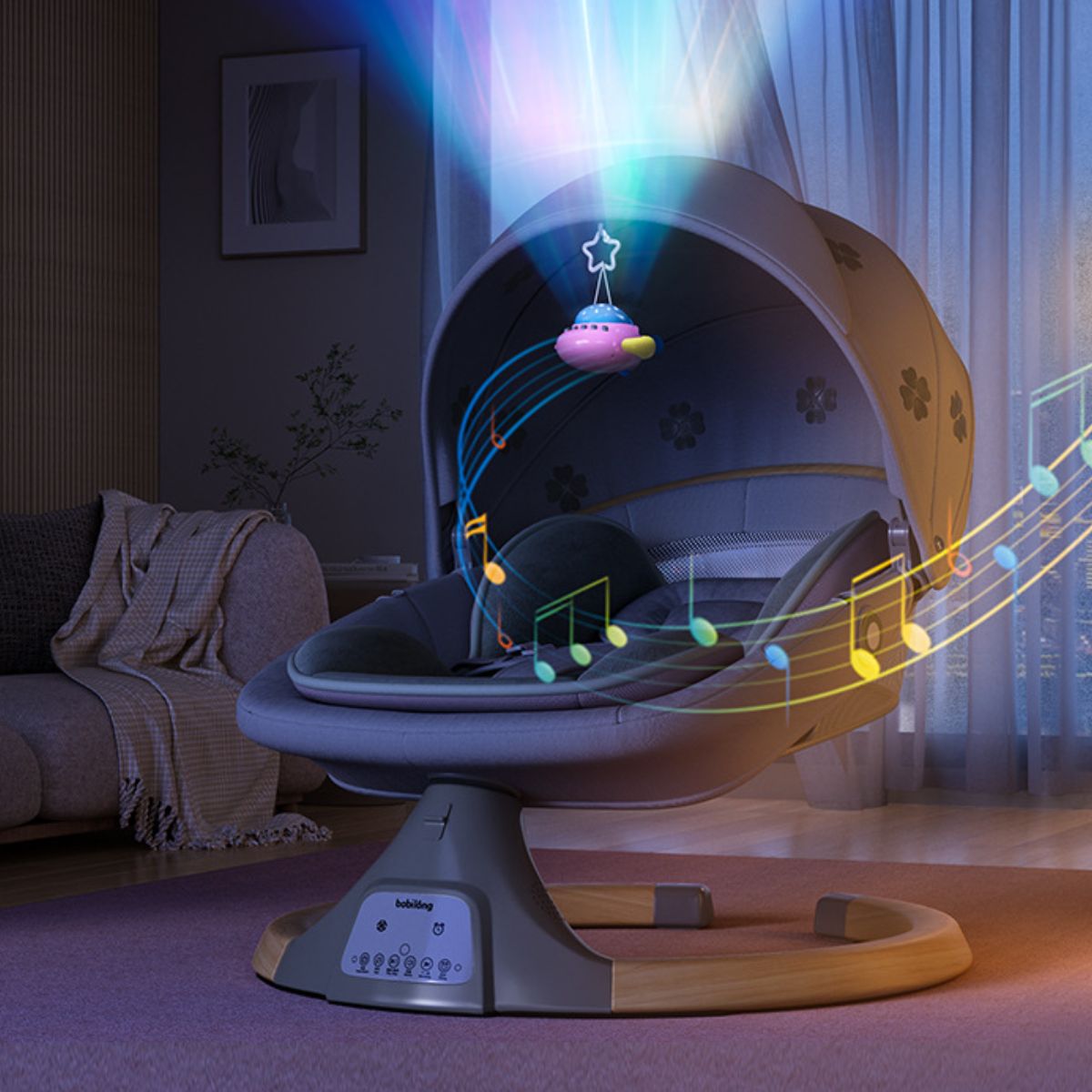 Electric Baby Rocker – Soothing Swing Chair for Infants