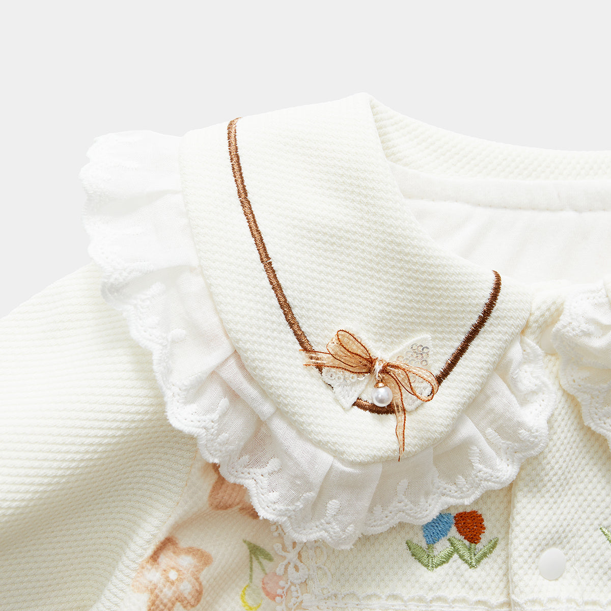 3-18 Months Cotton Double-Layer Romper