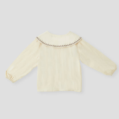 1–7 Years Embroidered Collared Shirt Set