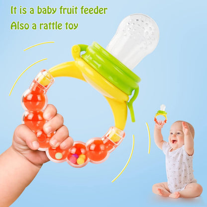 Bell Bite Bag Multi-Color Fruit Music Pacifier