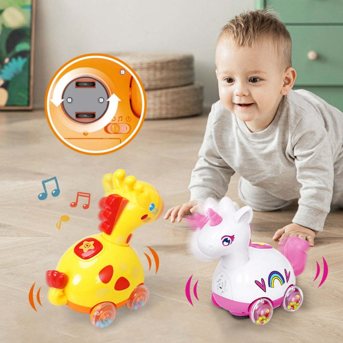 Crawling Guide Electric Toy Car