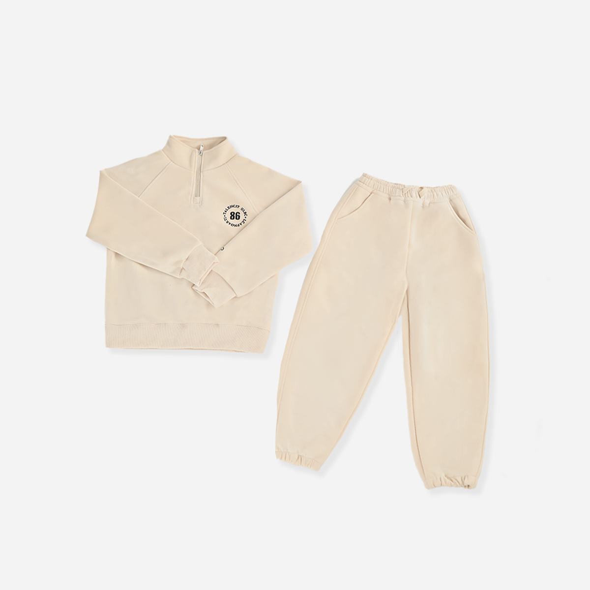 5-10 Years Half-Zip Hoodie Set