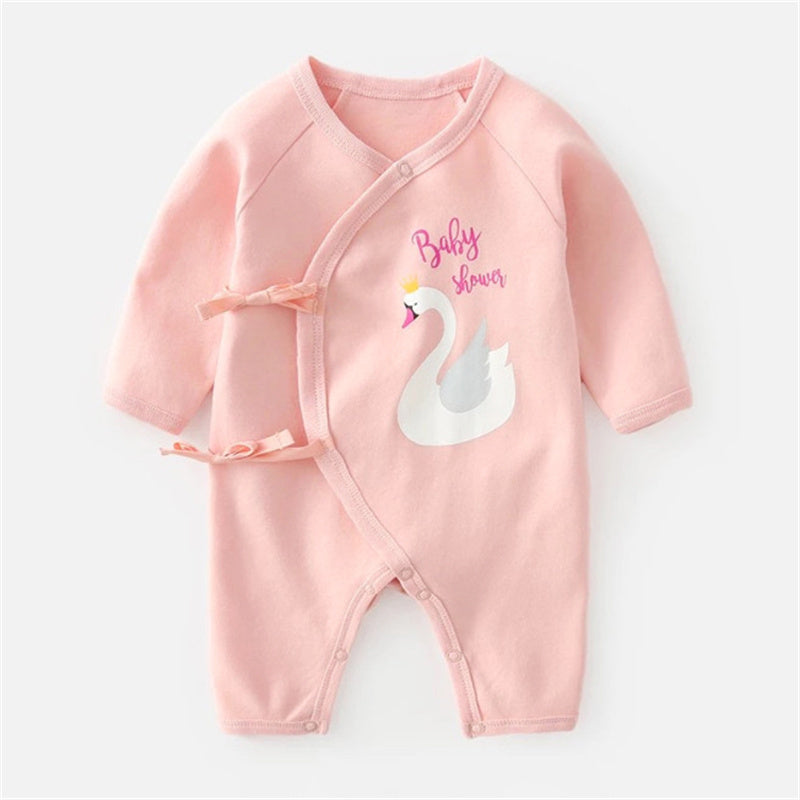 Newborn cartoon romper long sleeve romper