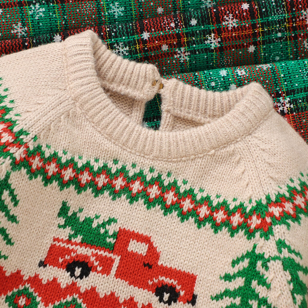 Baby Knitted Christmas Jacquard Pullover Sweater