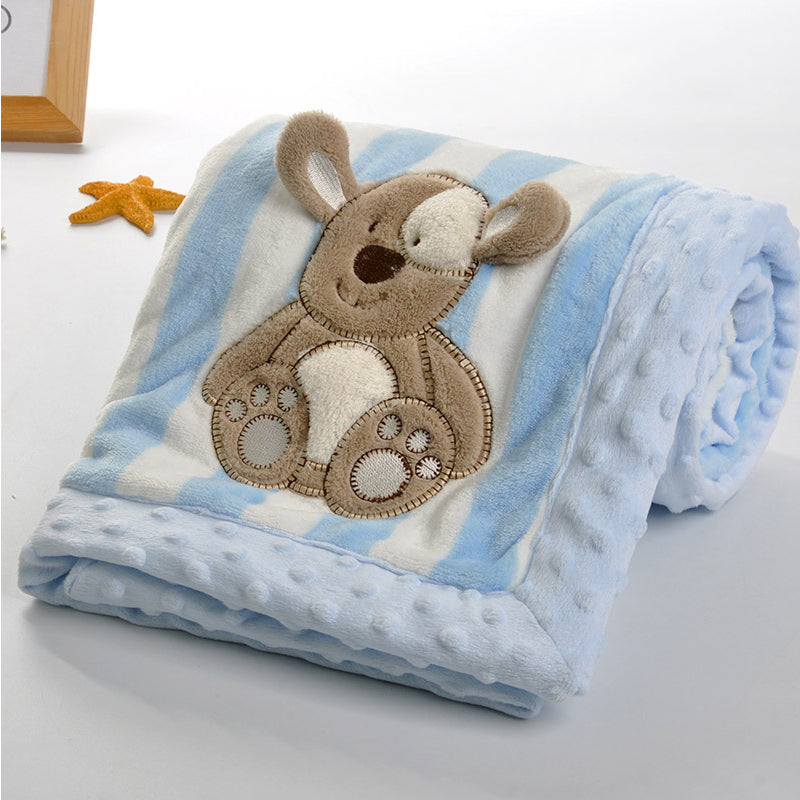 Embroidery Baby Crystal Velvet Blanket