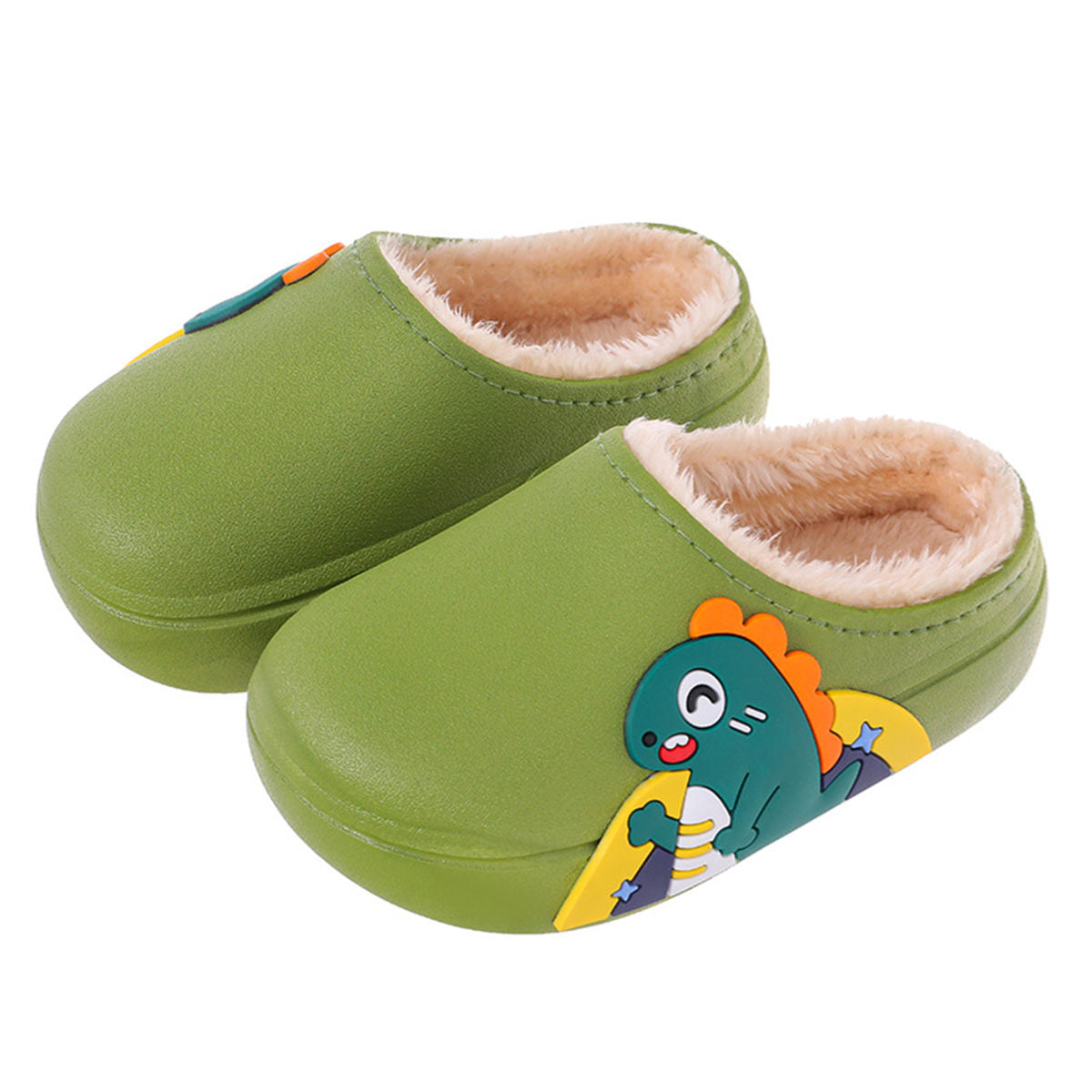 Winter cartoon pattern cute style indoor warm cotton slippers for boys and girls