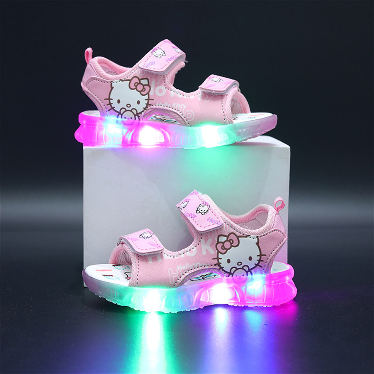 Children's Hello Kitty Cartoon Luminous Sandals