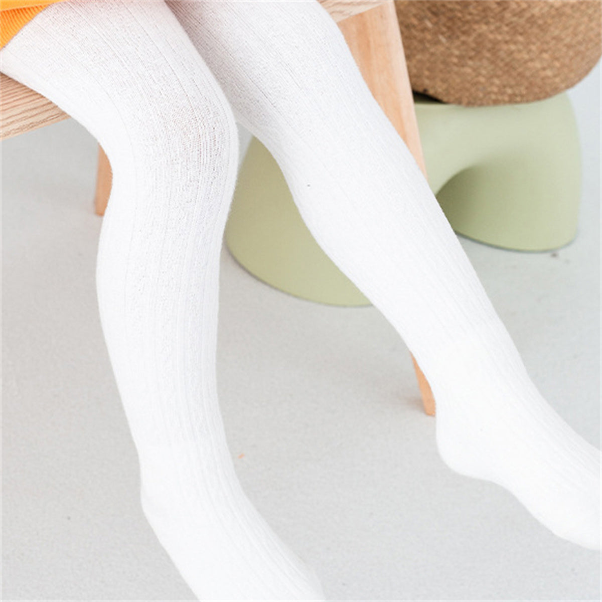 Children's solid color pantyhose