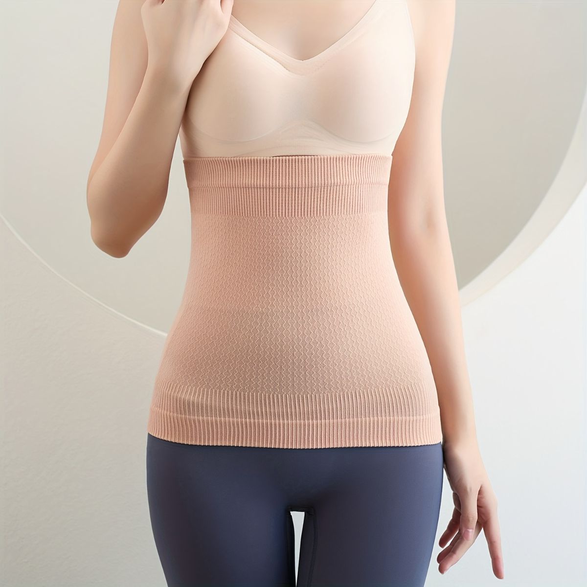 Four seasons constant temperature seamless waist protector for postpartum repair universal waist circumference and abdomen