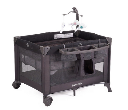 ساحة لعب محمولة للأطفال ٤ في ١ مع سرير أطفال وطاولة تغيير حفاضات وسرير سفر | باك آند بلاي